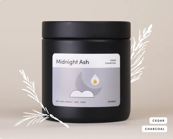 Midnight Ash Bathroom Candle - Image 5
